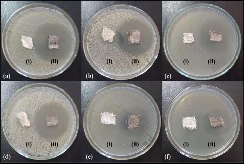 Antibacterial activities on cotton fabrics with coated and uncoated Mg0.45Mn0.55−xNixFe2O4 (0.00 ≤ x ≤ 0.55) ferrite particles