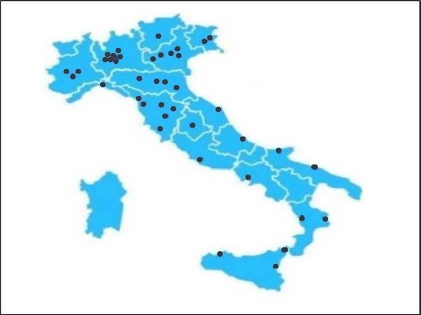 The 41 Human Milk Banks in Italy (2022)