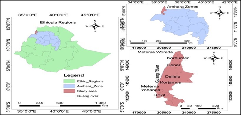 Map of the study area.